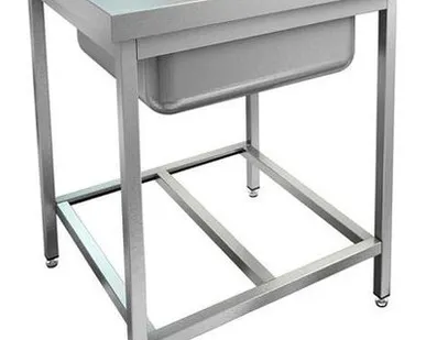 фото Ванна моечная HICOLD НСО1М-6/6БР Эц оцинкованная сталь