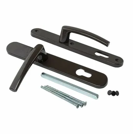 Фото №0 Гарнитур нажимной с подпружиниванием Mezut 35/92 (3 винта) корич. RAL8019