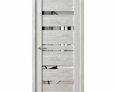 фото Дверь межкомнатная Техно-3 (Dorica) зеркало, экошпон, Северный 2000х600мм