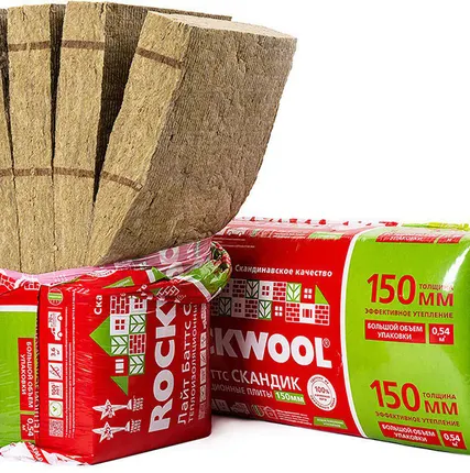 Фото №1 Минплиты Rockwool Лайт Баттс Скандик для балконов, полов, стен