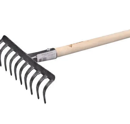 Фото №0 Грабли садовые с черенком ЗУБР, 14 зубьев, прямой зуб / 4-39583-14