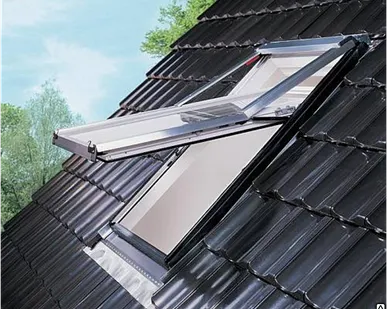 фото Окно R75 K WD с поднятой осью поворота ROTO