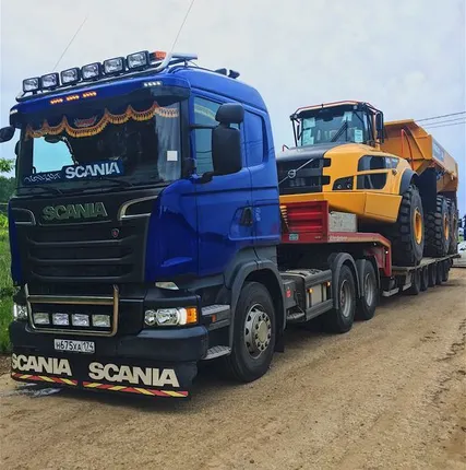 Фото №0 Аренда трала Scania R500- трал 60 тонн, загр. площадка 0,65 м (корыто)