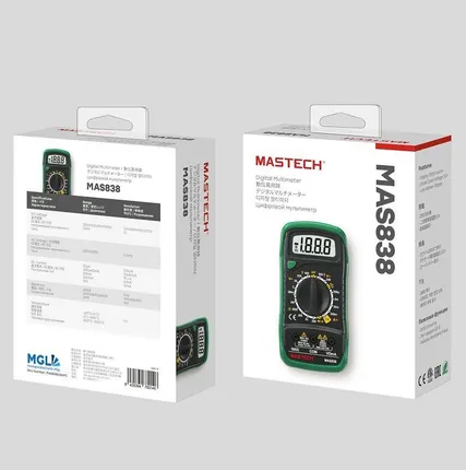 Фото №9 Мультиметр портативный MAS838 Mastech 13-2008
