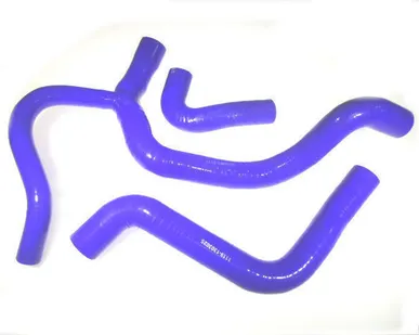 фото Комплект патрубков радиатора УАЗ-Патриот дв.409 (с кондиц.) (силикон синий)