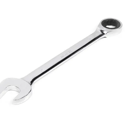 Фото №0 Ключ комбинированный трещоточный 32х32 мм хромирование HORTZ