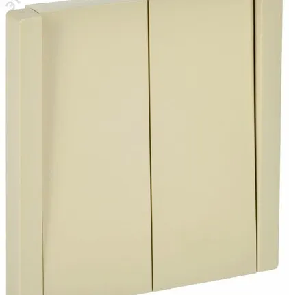 Фото №0 FORTE&PIANO Выключатель 2-клавишный проходной 10А FP407 ваниль IEK