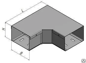 фото Короб угловой СУ 200х100 У90 УТ1,5