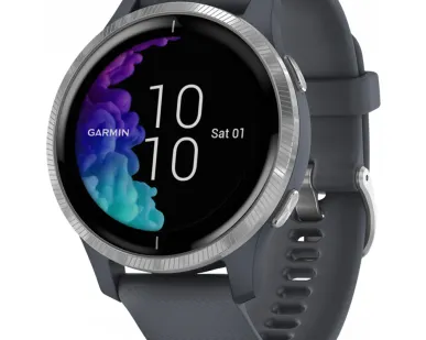 фото Часы Garmin Venu синий гранит с серебристым безелем