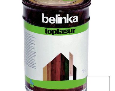 фото Лазурное покрытие BELINKA TOPLASUR № 28, старая древесина 1л, толстослойное