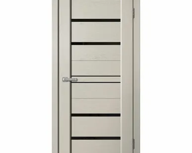 фото Дверь межкомнатная ST02 (Status) стекло черное, soft-touch, Капучино софт 2000х800мм