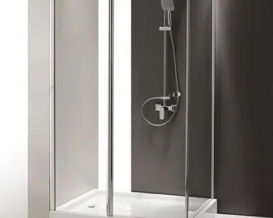 фото Душевой уголок Cezares Triumph 100x80 см текстурное стекло TRIUMPH-AH-1-100