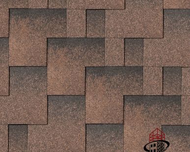 фото Гибкая битумная черепица IKO Skyline Dual Brown Ultra