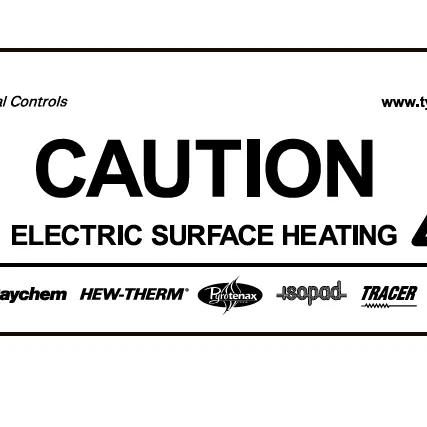 Фото №0 LAB-ETL-R Этикетка "Электрообогрев" Raychem