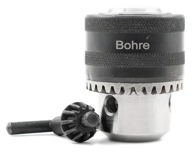 фото Патрон сверлильный Bohre трехкулачковый с ключом 3-16 мм конус B16