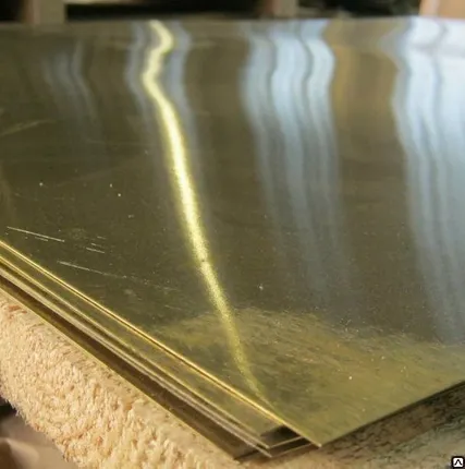 Фото №0 Лист латунный 4х600х1500мм ЛС59-1 Л63