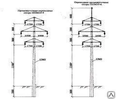 Фото №0 Переходная опора ПП220-1/59