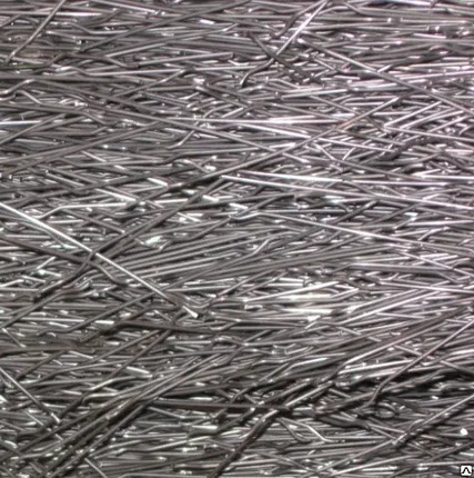 Фото №0 Фибра стальная 10 мм для дорог стяжек полов