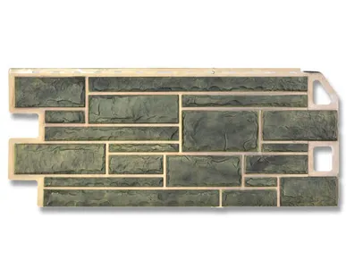 фото Фасадная панель (АП) "КАМЕНЬ" Малахит 1140*480 мм (раб.размер 1010*450)