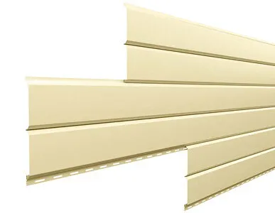 фото Металлический сайдинг L-БРУС - 3000, 0.45_(Полиэстер, RAL 1014 (Слоновая кость)