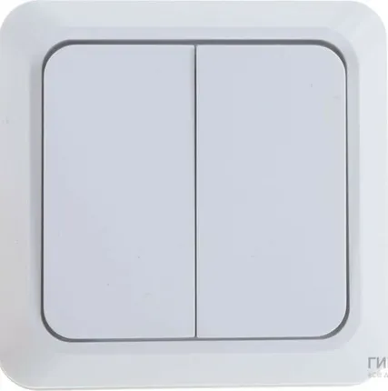Фото №0 Выключатель 2-кл.ОП белый BOLLETO IN HOME 7023