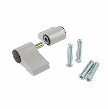 Фото №0 Петля дверная подшипниковая ELEMENTIS new, 2-х секционная, м/о 67, крепление на теплый профиль, серебро