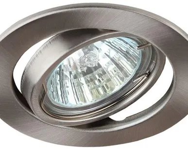 фото Светильник ST2A SN штампован. поворот. MR16 12В 50Вт сатин никель ЭРА C0043808