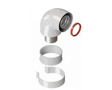 фото Колено Royal Thermo диам. 60/100L FF 90гр