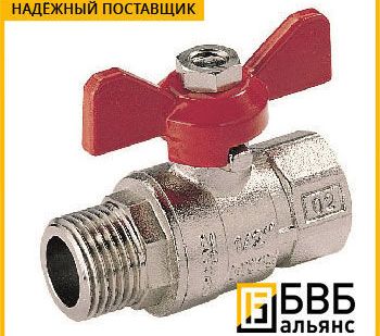 фото Кран шаровый NHV20-3/4 наружная резьба