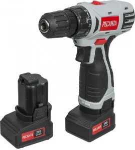 Фото №0 Дрель-шуруповерт аккумуляторная ДА-24-2ЛК "Ресанта"