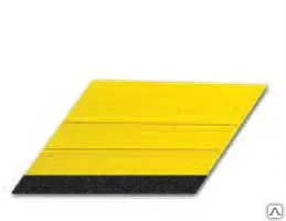 фото Выгонка желтая косоугольная c фетром GT1076