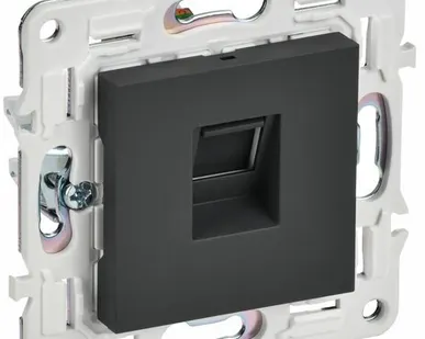 фото SKANDY Розетка компьютерная RJ45 кат.5E SK-K01G графит IEK