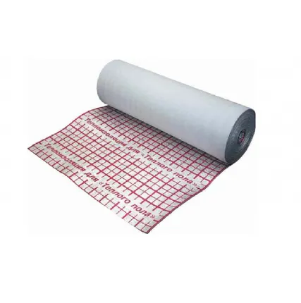 Фото №0 Подложка для теплого пола 3 мм VARMEGA (серая, разметка, рулон 1.2х25=30 м²)