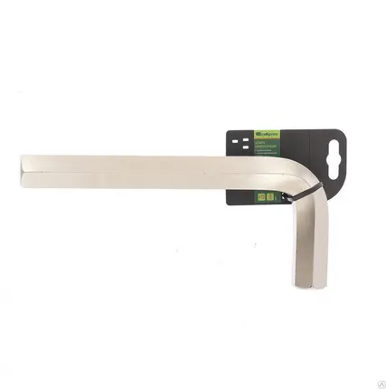 Фото №0 Ключ имбусовый HEX, 27 мм., 45x, закаленный, никель Сибртех