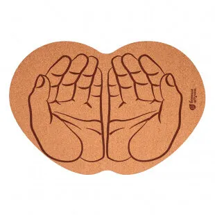 Фото №0 Банные штучки Коврик пробковый 43*30см "Ладони" для бани и сауны "Банные штучки"