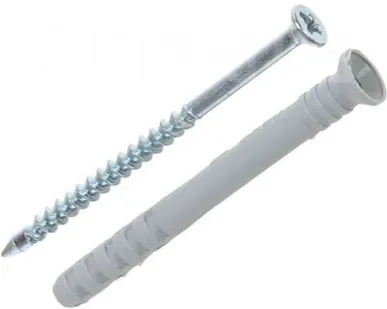 фото Дюбель с шурупом 8х60 мм потайной