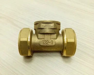 фото Обжимной тройник 32х 1" в/р х32, Hydrosta, цанговый, комбинированный, внутренняя резьба. 1 шт