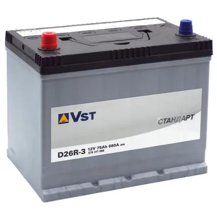 Фото №0 Аккумулятор VST Стандарт Азия D26R-3 75 Ач п.п.