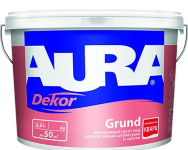 фото Колеруемый грунт Aura Dekor Grund /Аура Декор Грунт /2,5л