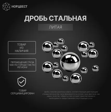 Фото №0 Дробь стальная