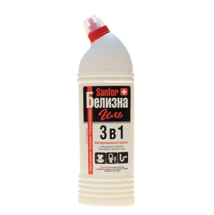 Фото №0 Белизна гель 1,0л Sanfor 3в1 с хлором