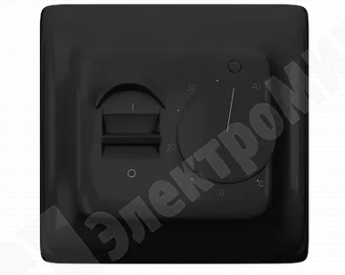фото Терморегулятор электромех. RTC 70.26 черный с датчиком пола, пределы регулирования температуры от 0 GRANDEKS