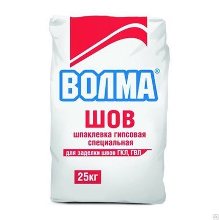 Фото №0 Шпаклёвка Волма Шов гипсовая 25 кг