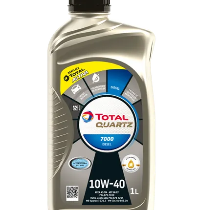 Фото №0 Масло моторное п/синт. Total QUARTZ 7000 DIESEL 10W40 (e1L)