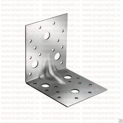 Фото №0 Уголок крепежный оц. 70х45х0,8 мм