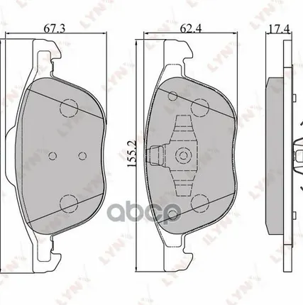 Фото №0 Колодки Тормозные Дисковые | Перед | LYNXauto арт. BD3001