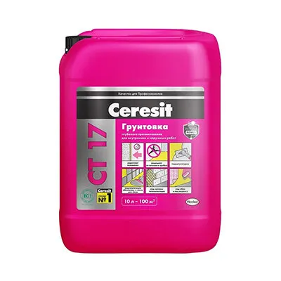 Фото №0 Грунтовка Ceresit CT 17 универсальная морозостойкая 10 л
