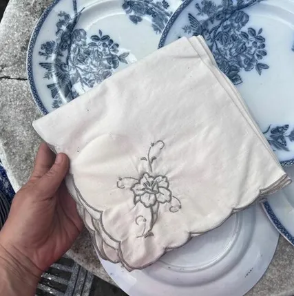 Фото №0 Салфетка Цветок 38х38 см хлопок