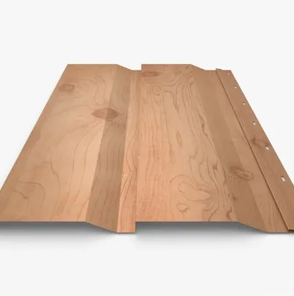 Фото №0 Сайдинг Металлический сайдинг «Корабельная доска» покрытие Сосна Россия Россия, 0.45-0.5 мм