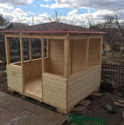 Фото №0 Деревянные Беседки для сада и дачи